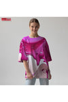 Women's oversized T-shirt Colors splashing