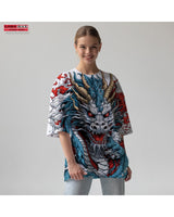 Дамска тениска oversize Dragon Puff
