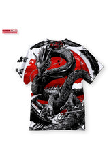 Дамска тениска oversize Dragon Red